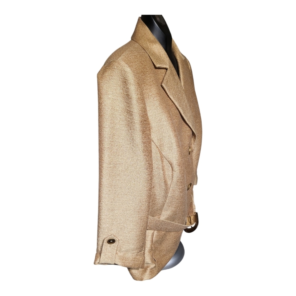 Jones NY wheat gold belted blazer